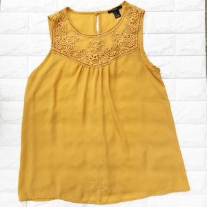 Forever 21 embroidered floral top